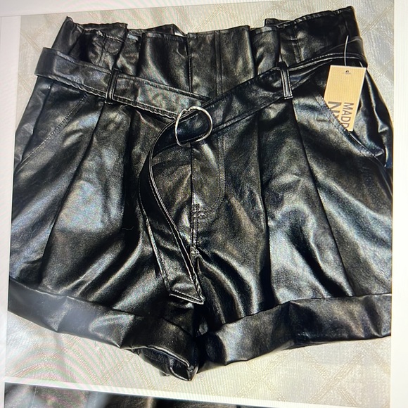 Steve Madden NYC Faux Leather Shorts - Picture 5 of 8